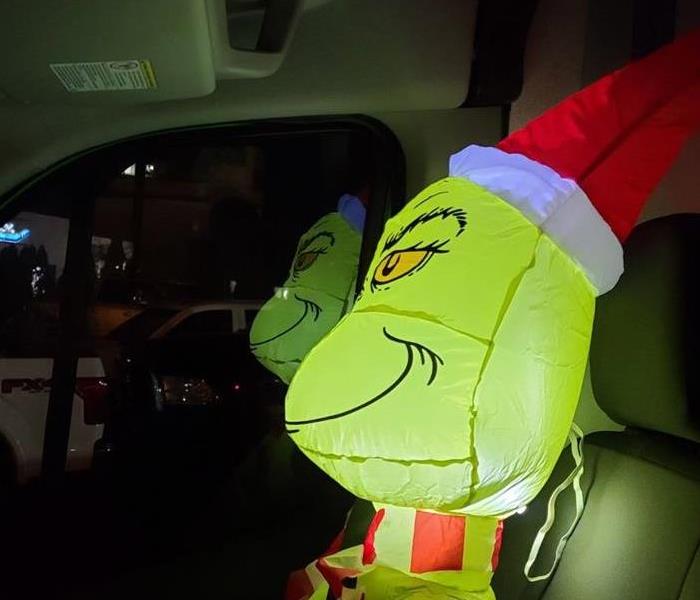 Grinch in the van